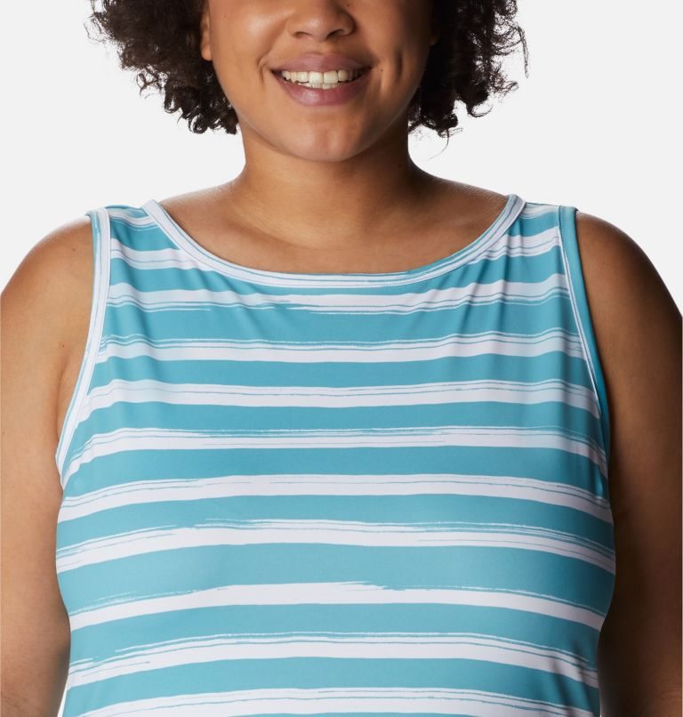 Women's Columbia Chill River Printed Dress Stripe | Plus Size CA-Z4150